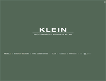 Tablet Screenshot of kleinlaw.ch